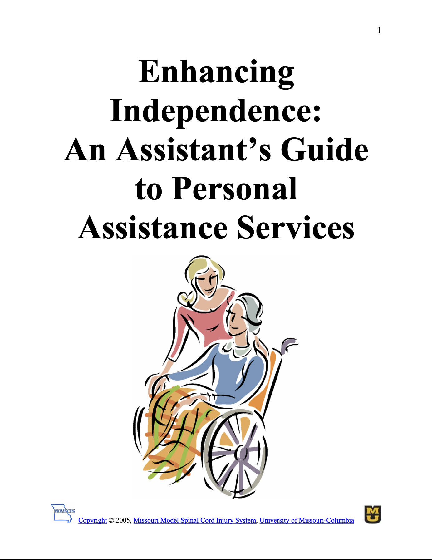 Screenshot of Enhancing Independence: An Assistant's Guide to Personal Assistance Services PDF