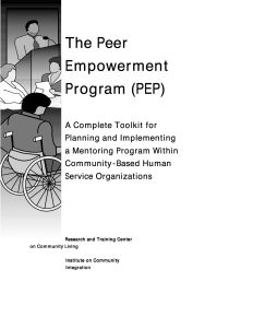 The Peer Empowerment Program (PEP): A Complete Toolkit for Planning and ...